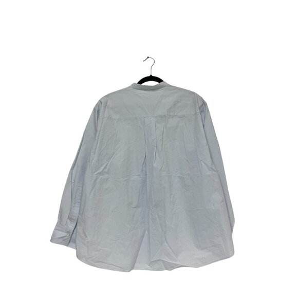 Massimo Dutti Womens Button Up Shirt Blouse L Large Light blue 5193/667 NWT - Picture 3 of 16